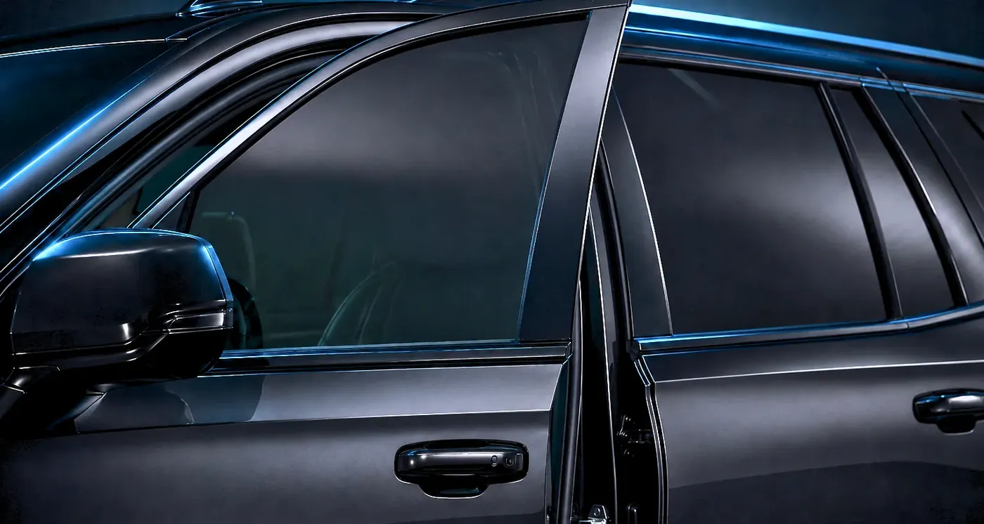 Window tint applied to a vehicle, Missouri tint law