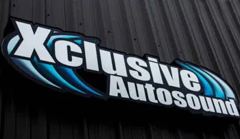 Xclusive Autosound storefront sign, 2347 Old Collinsville Rd, Belleville IL