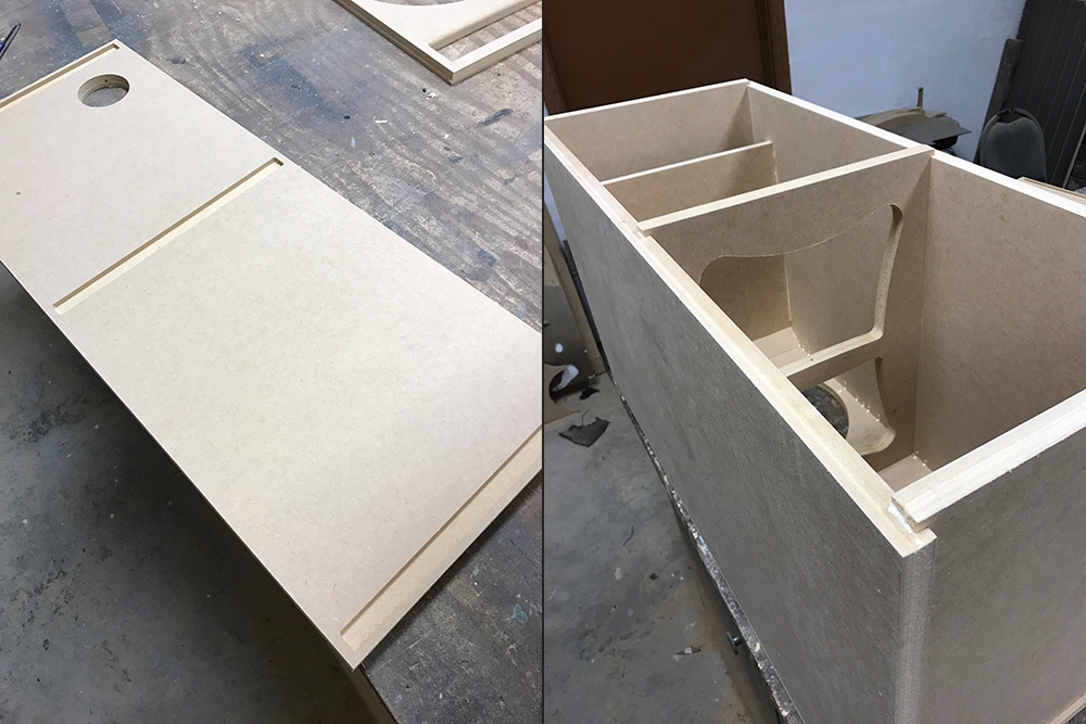 custom car audio box build 1